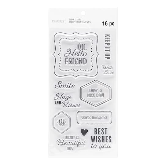 Sentiment Borders Clear Stamp Set by Recollections&#x2122;
